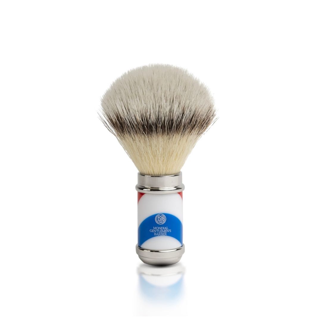 特殊“Barber”系列刷子，采用 EcoSilvertip 合成材料